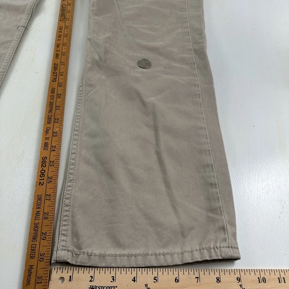 Levi's‎ Mens 514 Beige Jeans Size 38X30 Tan Khaki Straight Black Patch White Tab